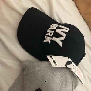 Black and gray Ivy Park baseball hat-NWT